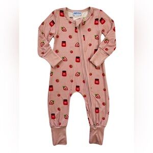 Little Eyes Berry Jam Bamboo Zippy - Old Style Zipper Cover